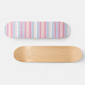 Witte knijpstrepen persoonlijk skateboard (Horizontaal)