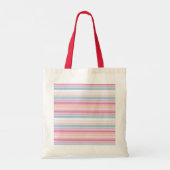 Witte knijpstrepen tote bag (Achterkant)