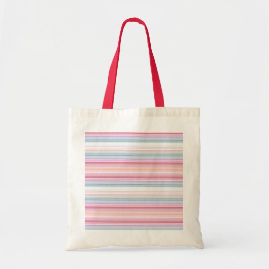 Witte knijpstrepen tote bag (Voorkant)