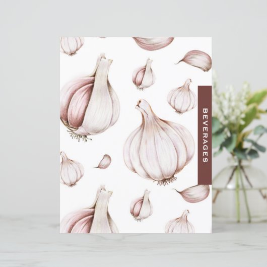 Witte knoflook-ontvanger divider | Dranken (Staand voorkant)