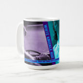 Witte knokkel rijden koffiemok (Voorkant links)