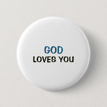 Witte knop - God houdt van je