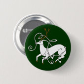 Witte knop Stag Ronde Button 5,7 Cm (Voorkant /achterkant)