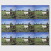 Witte Koe en zijn kudde, Cadeaupapier (Vlak)