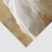 Witte Koe in Boerderij Field Decoupage Tissuepapier (Detail)