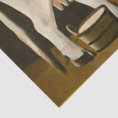 Witte Koe op een zwarte achtergrond (Boerderij Die Tissuepapier (Detail)