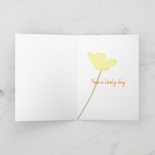 Witte koe verjaardagskaart kaart (Binnen)