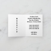 Witte Koe - Westerne Adreswijziging Aankondiging (Binnen)