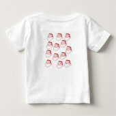 Witte koele T-shirt met kerstman (Achterkant)