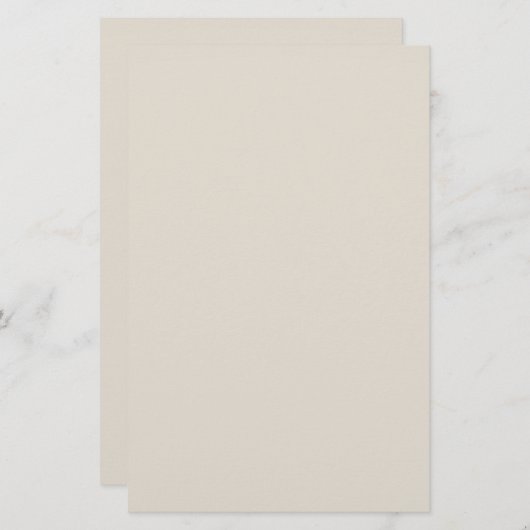 Witte koffie Effen kleur Briefpapier (Voorkant / Achterkant)