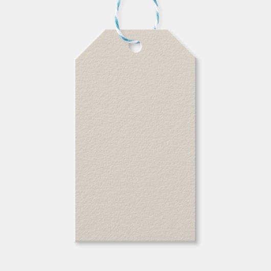 Witte koffie Effen kleur Cadeaulabel (Voorkant)