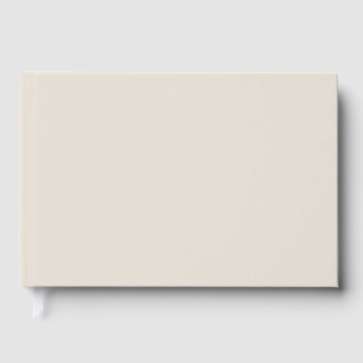 Witte koffie Effen kleur Gastenboek (Voorkant)