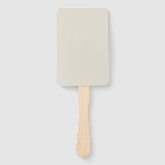 Witte koffie Effen kleur Handwaaier (Voorkant)