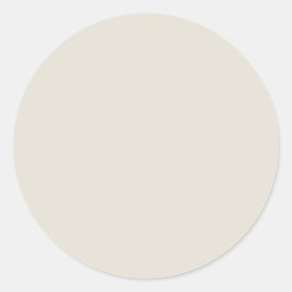 Witte koffie Effen kleur Ronde Sticker