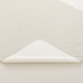 Witte koffie Effen kleur Sherpa Deken (3/4)