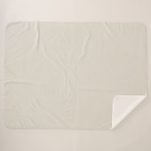 Witte koffie Effen kleur Sherpa Deken (Voorkant (horizontaal))