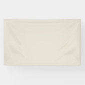 Witte koffie Effen kleur Spandoek (Horizontaal)