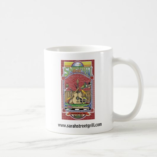 Witte koffie-Mok Koffiemok (Rechts)