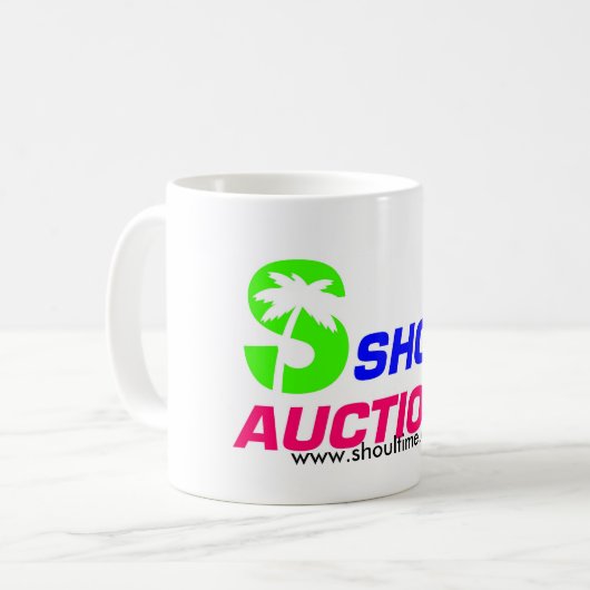 Witte koffie-Mok Koffiemok (Voorkant links)