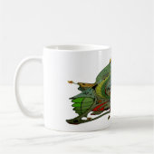 Witte koffie Mok met ruimteschip art 1 b.1 (Links)