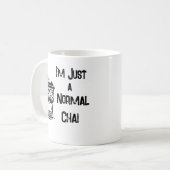 Witte koffie Mok met zwart detail (Voorkant links)