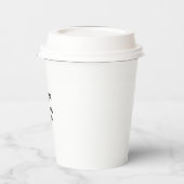 Witte Koffie/Thee Papier Cup w/lid Funny Chai Papieren Bekers (Links)
