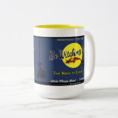 Witte koffie tweekleurige koffiemok (Voorkant rechts)