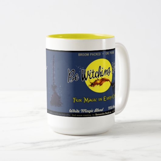 Witte koffie tweekleurige koffiemok (Voorkant rechts)