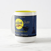 Witte koffie tweekleurige koffiemok (Voorkant links)