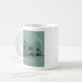 Witte koffiemok (Voorkant links)