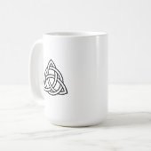 Witte koffiemok met Heilige Drie-eenheid (Voorkant links)