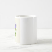 Witte koffiemok met paarse bloemen (Center)