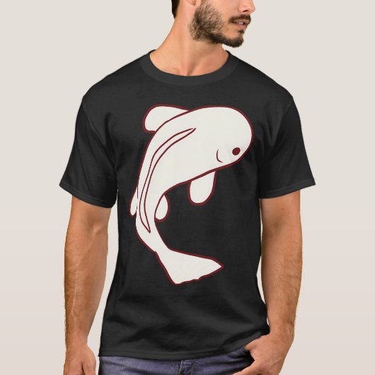 Witte Koi vis T-shirt (Voorkant)