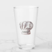 Witte koksjas glas (Voorkant)