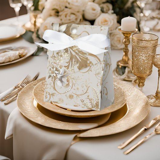 Witte Kolibrie Bloem Boeket Favoriet Doos Bedankdoosjes