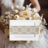 Witte Kolibrie Bloem Uitnodiging Buik Band Uitnodigingen Wikkel