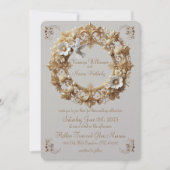 Witte Kolibrie Collectie Ronde Frame Kaart (Voorkant)
