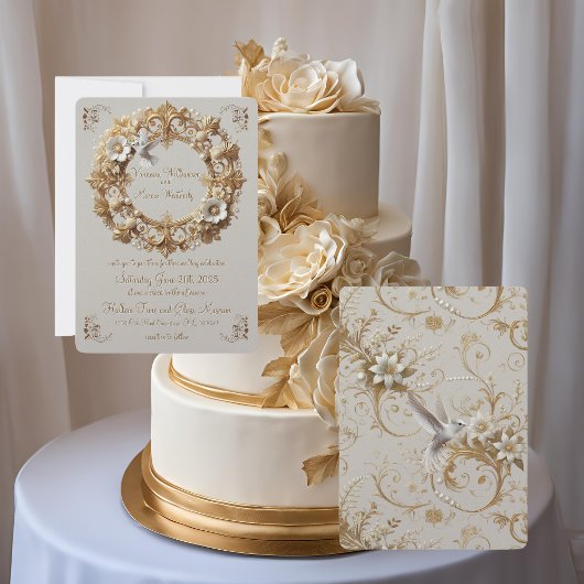 Witte Kolibrie Collectie Ronde Frame Kaart