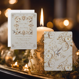 Witte Kolibrie Collectie Vierkant Frame  Kaart
