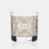 Witte Kolibrie Elegant Whisky Glas (Voorkant)