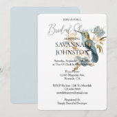 Witte kolibrie Hydrangea Vrijgezellenfeest Kaart (Voorkant / Achterkant)