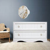 Witte Kolibrie Keramische Knop