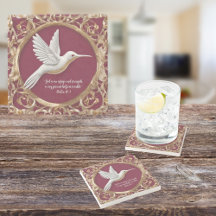 Witte kolibrie op Red Tall 