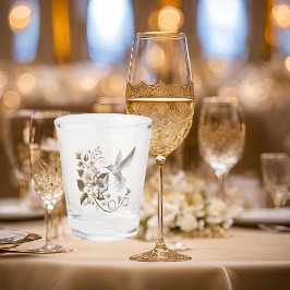 Witte Kolibrie Shot Glas