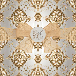 Witte Kolibrie Verpakkingssticker Ronde Sticker