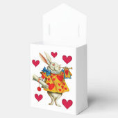 Witte konijn 1 bedankdoosjes (Geopend)