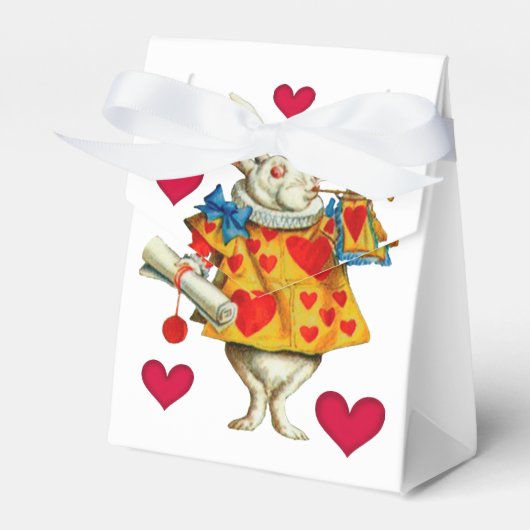 Witte konijn 1 bedankdoosjes (Voorkant Zijde)