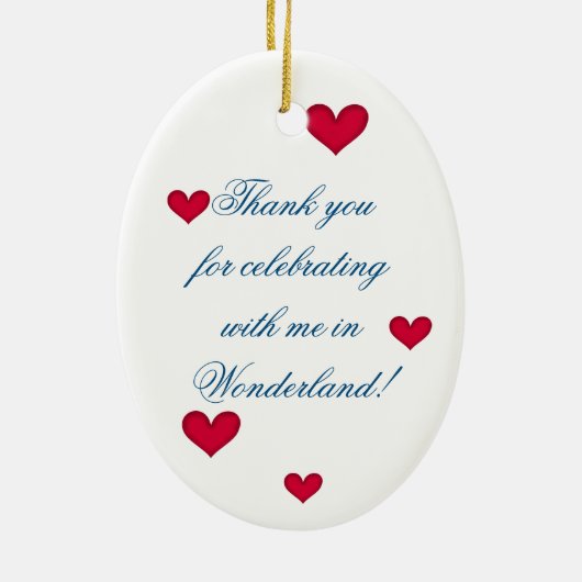 Witte konijn 1 keramisch ornament (Achterkant)