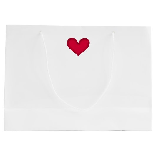 Witte konijn 1 large cadeautasje (Achterkant)