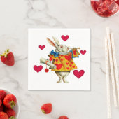 Witte konijn 1 servet (Insitu)